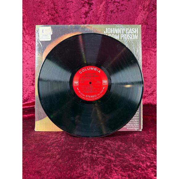 Vintage 12" Vinyl Record - Johnny Cash - Folsom Prison Blues - Columbia Records - Picture 3 of 4